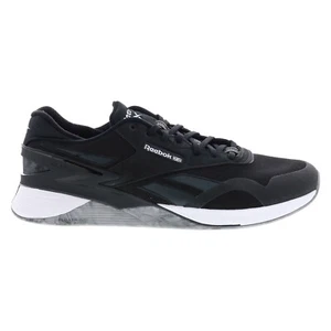 Reebok Nano Classic Mens Black Canvas Lace Up Athletic Cross Training Shoes - Picture 1 of 8