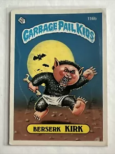 1986 Topps Garbage Pail Kids Series 3 Berserk Kirk #116b - Picture 1 of 2