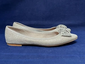 NEXT UK 5 GOLD SPARKLY POINTED TOE BALLERINA SHOES - Picture 1 of 4