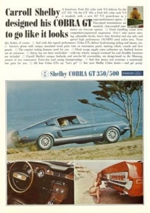 1968 Shelby Cobra Road & Track Magazine Advertisement Very Good Condition - Picture 1 of 1