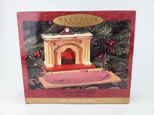 1993 Hallmark Ornament • The Bearingers • Flickering Light Fireplace - Picture 1 of 8