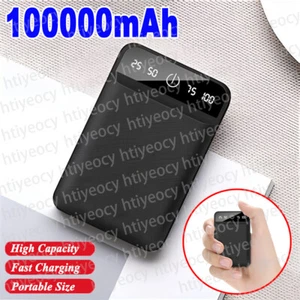 100000mAh Power Bank 2-USB Tragbar Externer Batterie Ladegerät Für iPhone Handy - Zdjęcie 1 z 15