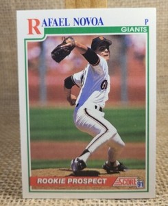 1991 Score Rafael Novoa Rookie Prospect RC Baseball Card #366 Giants FREE S&H