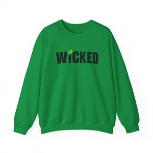 💚 Wicked the Musical Crewneck Sweatshirt – Unisex Broadway Apparel |  - Picture 1 of 26