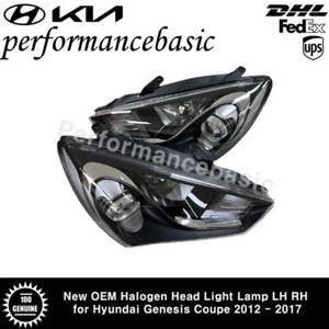 New OEM Halogen Head Light Lamp LH RH for Hyundai Genesis Coupe 2012 - 2017  - Picture 1 of 6