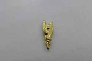 Dije colgante italiano de buena suerte mano con cuernos Mano Cornuto oro amarillo de 14 quilates - Imagen 1 de 1