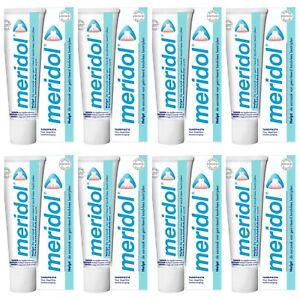 Meridol Zahnpasta antibakterieller Effekt,Zahnfleischschutz,8x75ml,!Alte Formel!
