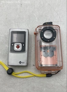 Flip Video Silver Black Pocket Camcorder - Picture 1 of 6