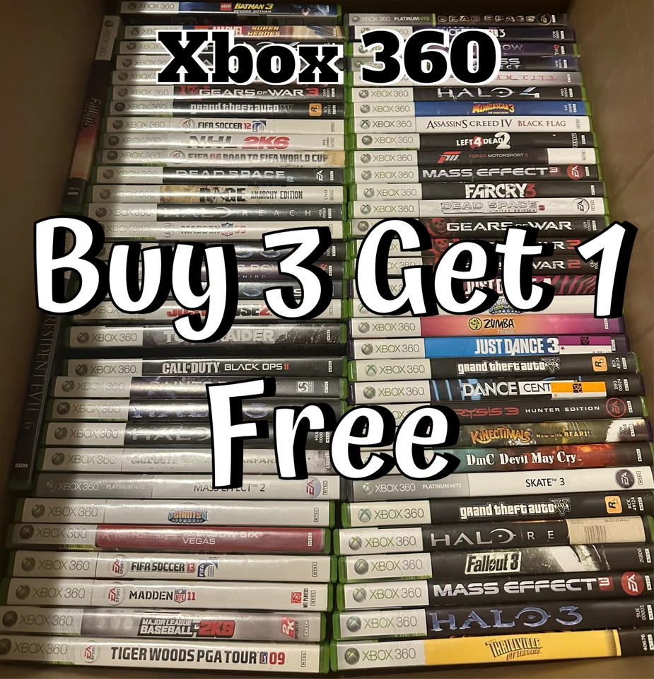Buy 3 Get 1 Free -Microsoft Xbox 360 - Video Game Lot - Pick & Choose 📦 - Image 1 of 1