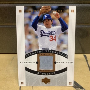2005 UD Sweet Spot Classic Materials Fernando Valenzuela LA Dodgers Jersey Card - Foto 1 di 3