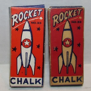 2 Schachteln 50er Jahre Crestor Rakete Kreide Nr. 33  - Bild 1 von 2