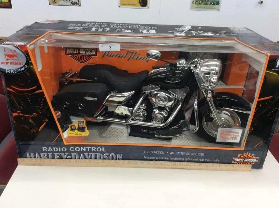 Nueva motocicleta Bright 34 pulgadas 2007 RC Harley Davidson Road King 19,2 V 6932 - ¡RARA! Foto 1 de 3