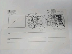 Spider Man 1994 Storyboard Producción Copia Página Marvel Films Spider Slayer Ep. - Imagen 1 de 4