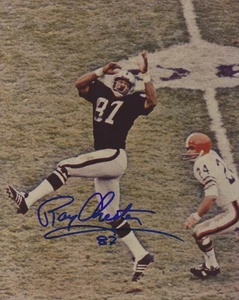 Raymond Chester Oakland Raiders Tight End 1970-72 1978-81 handsigniertes 8x10 Foto - Bild 1 von 1
