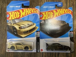 2 2023 Hot Wheels LB Super Silhouette Nissan Silvia S15 Black HW Yellow Modified - Picture 1 of 16