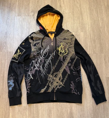 Christian Audigier Los Angeles Justicia y Libertad Sudadera con Capucha Ed Hardy XL De Colección Foto 1 de 4