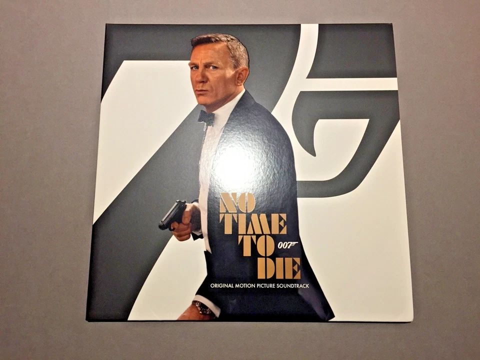 Hans Zimmer, NO TIME TO DIE, 2LP Soundtrack + Signed 007 Art Print *EXCELLENT* — 第 1/4 张图片