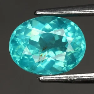 💎 1.24ct 7x5.5mm Oval Natural Green Blue Apatite - Unheated, Brazil Gemstone - Picture 1 of 4
