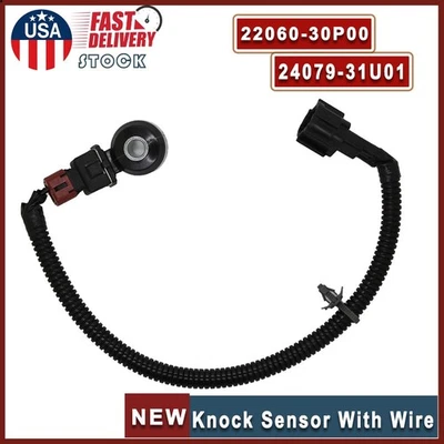 NEW 22060-30P00 Knock Sensor With Wire 24079-31U01 For Nissan Quest INFINITI Q45 Foto 1 de 4