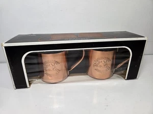 Nos Vintage Cock N Bull Kupfer Moscow Mule Tassen Neu im Karton - Bild 1 von 9