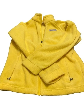 Pre-owned but Excellent Condition Columbia Girls Large Yellow Fleece Jacket - Image 1 of 4