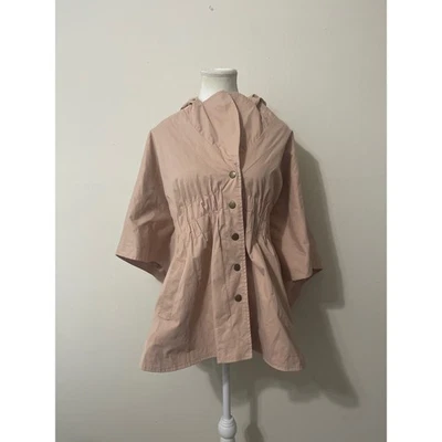 Poncho Kimono Chaqueta Abrigo Para Mujer Rosa Claro Con Capucha Talla L Foto 1 de 4