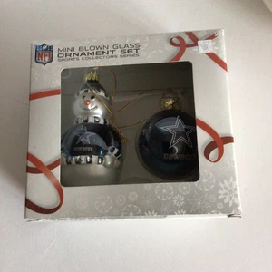 Topperscot NFL Dallas Cowboys Mini Glas Ornament Set - Bild 1 von 4