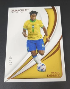 2024-25 Panini Immaculate Soccer BRAZIL ENDRICK /70 Real Madrid - Picture 1 of 2