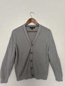 Cárdigan Banana Republic Suéter Mujer Talla M Gris Botón Delantero - Imagen 1 de 7