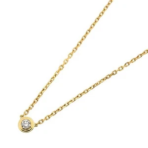 CARTIER Diaman Leger Diamond Necklace 750Yg K18 Yellow Gold Finished 4465-1 - Bild 1 von 8