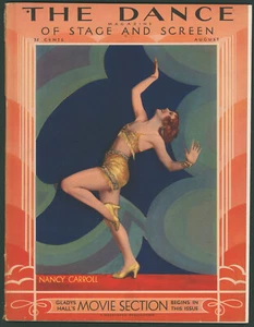 The Dance Magazine August 1930 Nancy Carroll ~Alice White ~Hollywood~ Art Deco - Picture 1 of 4