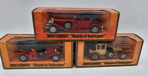 Lot Of 3 MATCHBOX MODELS OF YESTERYEAR 1912 ROLLS ROYCE SIMPLEX J'DUESENBERG BOX - Picture 1 of 12