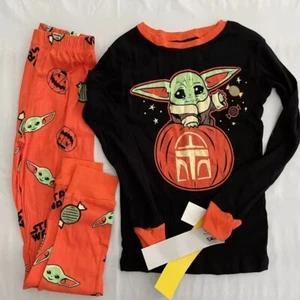 Star Wars Unisex Halloween Yoda Pajama Set Size 8 NWT - Picture 1 of 3