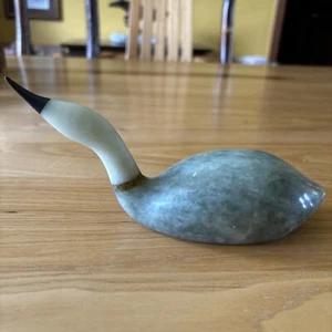 Rare Find DENNIS LABBE Small goose Soapstone Sculpture - Picture 1 of 6