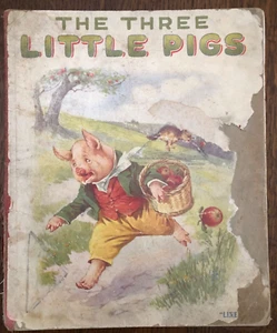 The Three Little Pigs vintage rare copyright 1948 Sam'l Gabriel Son & Co - Bild 1 von 11