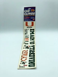 MIAMI U COLLEGIATE Color Clings Champion Series Window Cling Reusable Decal - Picture 1 of 1