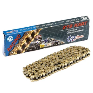 CZ Chains 219 Pitch High Quality 104 Link Kart/Karting Chain - Afbeelding 1 van 5