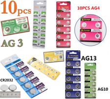 10/100 Pcs AG4 AG3 AG10 AG13 CR2016 CR2032 3V Watch Button coin Cell Battery UK