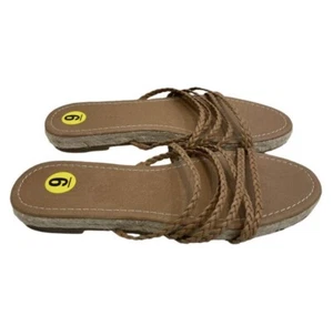 NEU Madewell Kathryn Espadrille Leder Jute geflochten Riemchen Pantoletten Sandalen Größe 9 - Bild 1 von 6