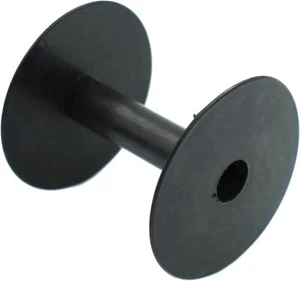 10 PCS - Empty Plastic Wire Spools Bobbins round Ends for Various Size Cord Ribb - Picture 1 of 4