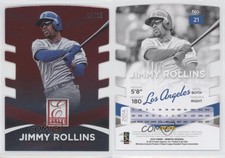 2015 Panini Donruss Elite Status Red Die-Cut /25 Jimmy Rollins #21