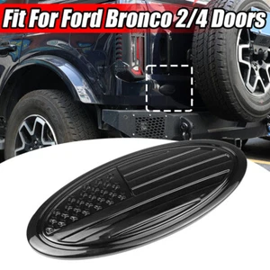 Black Tailgate Emblem Cover Overlay Sticker Accessories for Ford Bronco 2021-23 - Bild 1 von 11