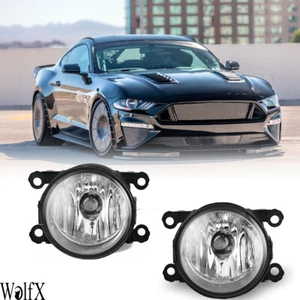 1Pair Fog Lights Lamp Clear w/ H11 Bulb Fit For Acura Honda Ford Nissan Subaru - Picture 1 of 8