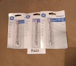 3 GE 300W T2.5 R7S Base Bulbs 120V - Picture 1 of 4