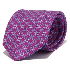 8913W cravatta uomo JOSEPH TURNER silk blue/fuxia tie men