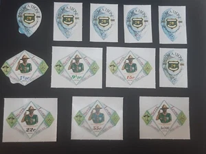 Sierra Leone 1969 Scouts Diamond Selfadhesive ** MNH Full set VF $HCV$ - Picture 1 of 6