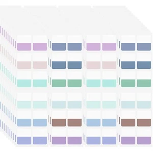 480 Pcs Colored Index Tab 1"x1.1" Large Book Sticky Tabs Repositionable Page T.. - Picture 1 of 7