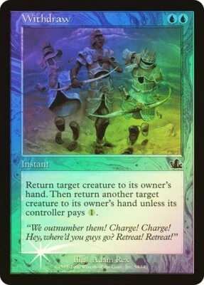 Prophecy  MTG   Foil   Withdraw   Magic - Image 1 of 2