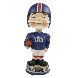 Super Bowl LIII 53 Vintage Bobblehead New England Patriots Los Angeles Rams - Picture 1 of 1
