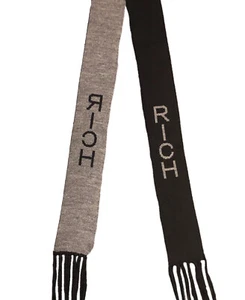 John Richmond Logo Schal Mit Fransen Black Unisex - Bild 1 von 2